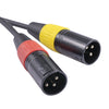 TC194BUXK108YR-30 3.5mm Male to Dual Canon Male Audio Cable, 3.5mm Male to Dual Canon Male