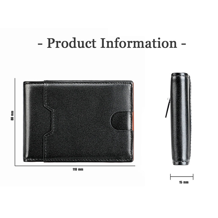 9651 Ultra-thin Two-fold RFID Anti-theft Wallet For Men and Women