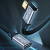 10Gbps USB-C / Type-C Female to Male Elbow Charging Data Transmission Extension Cable, 25cm, 50cm, 1m