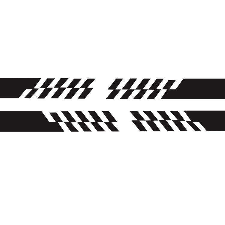 2 PCS/Set D-487 Stripe Pattern Car Modified Decorative Sticker