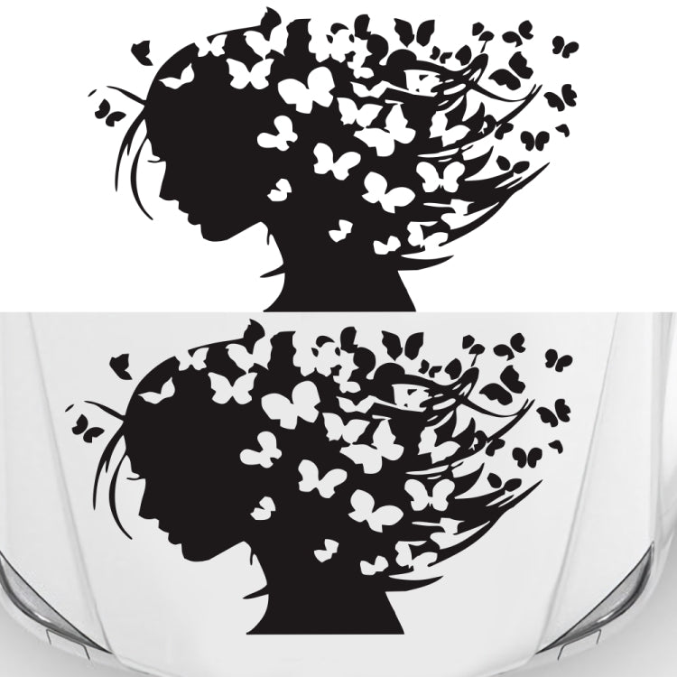 D-956 Butterfly Girl Pattern Car Modified Decorative Sticker