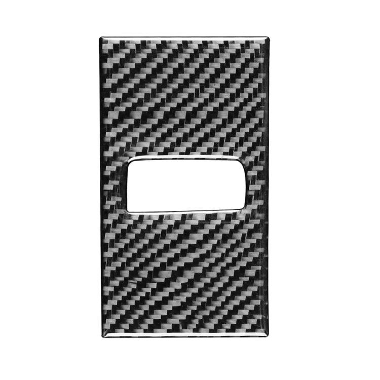 Car Carbon Fiber Rear Seat Adjustment Panel Decorative Sticker for