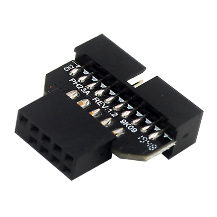 10 PCS Motherboard USB 2.0 9Pin to USB 3.0 19Pin Plug-in Connector Adapter, PH23A, PH23B