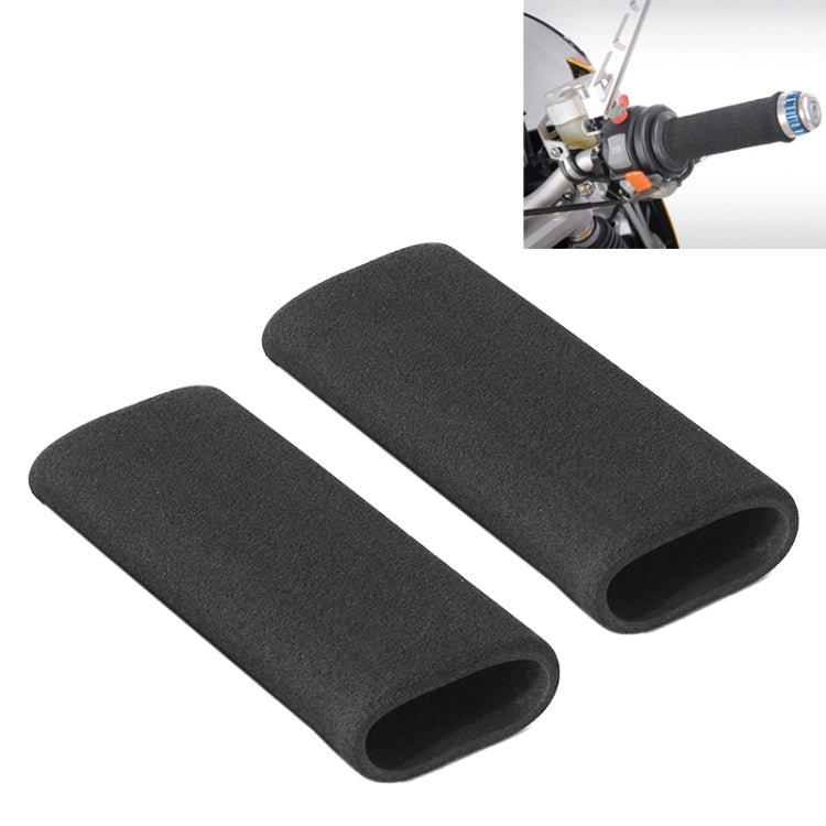 1 Pair Motorcycle Non-slip Sweat-absorbing Waterproof Sponge Handle