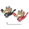 1 Pair Car Battery Terminals Quick Disconnect Cables Connectors, with L Wrench + Insulation Pad + Brush, with L Wrench + Insulation Pad + Brush