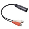 3713 3pin XLR Male to 2 x RCA Female Audio Cable