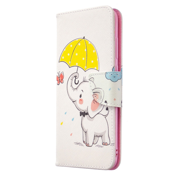 Colored Drawing Horizontal Flip Leather Case with Holder & Card Slots & Wallet