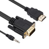 HDMI to VGA Adapter Cable with Audio