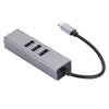 SL-030 USB-C / Type-C to Gigabit Ethernet RJ45 & 3 x USB 3.0 Adapter Converter HUB, USB-C / Type-C to RJ45 & 3 x USB
