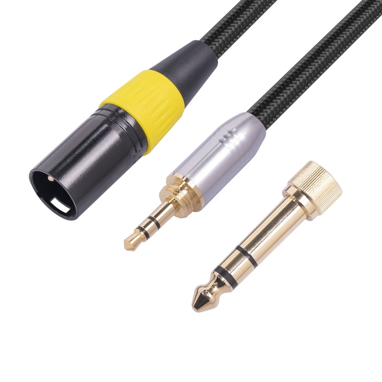 SB423K108-03 6.35mm + 3.5mm Male to XLR 3pin Male Audio Cable
