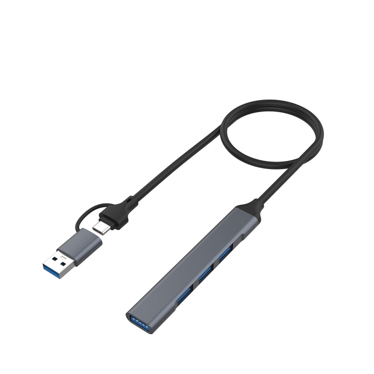 Onten OT-UCA9701 2 in 1 4-port Portable Multifunctional HUB Docking