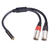 TC227YXK402-03 3.5mm Female to Dual XLR 3pin Male Audio Cable