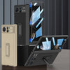 For Xiaomi Mix Fold 2 GKK Magnetic Hinge Flip Leather Phone Case with Holder