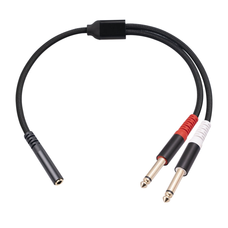 3717 3.5mm Female to 6.35mm 1/4 TS Male Stereo Audio Cable