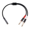 3717 3.5mm Female to 6.35mm 1/4 TS Male Stereo Audio Cable
