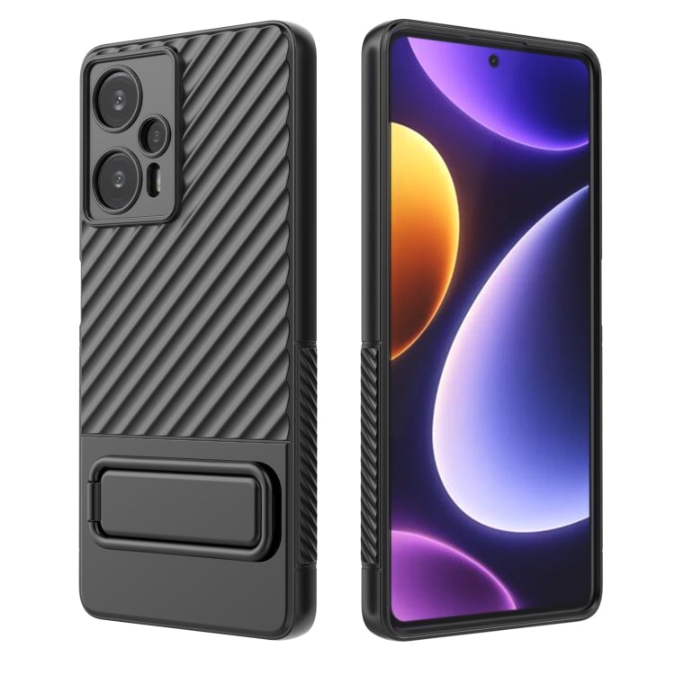 Wavy Texture TPU Phone Case with Lens Film