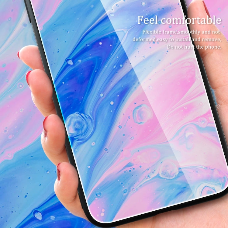 Marble Pattern Glass Protective Phone Case