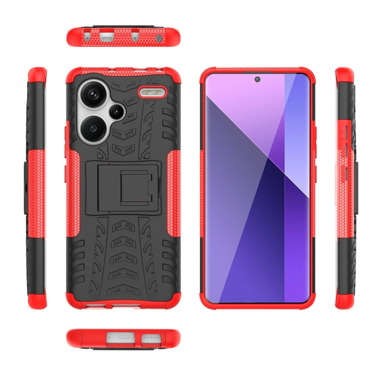 Tire Texture TPU + PC Phone Case with Holder