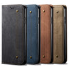 Denim Texture Casual Style Flip Leather Phone Case