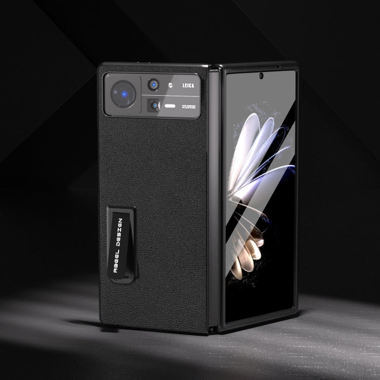 Integrated Genuine Leather Luolai Series Phone Case with Holder