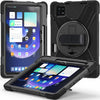 Silicone Hybrid PC Tablet Case with Grip & Shoulder Strap