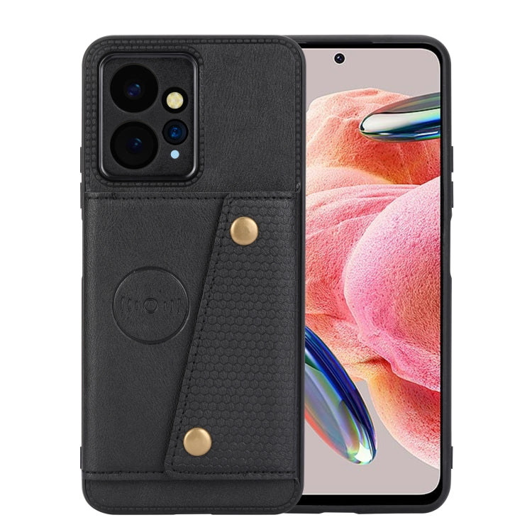Double Buckle Card Slots Magnetic Phone Case