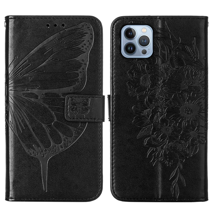 Embossed Butterfly Leather Phone Case, For iPhone 15 Pro, For iPhone 15 Plus, For iPhone 15