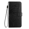 Embossed Butterfly Leather Phone Case, For iPhone 16, iPhone 16e, For iPhone 15 Pro Max