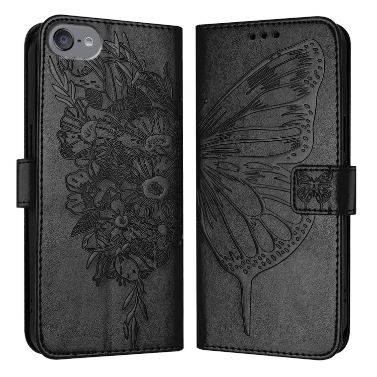 Embossed Butterfly Leather Phone Case, For iPod Touch 7 / 6 / 5