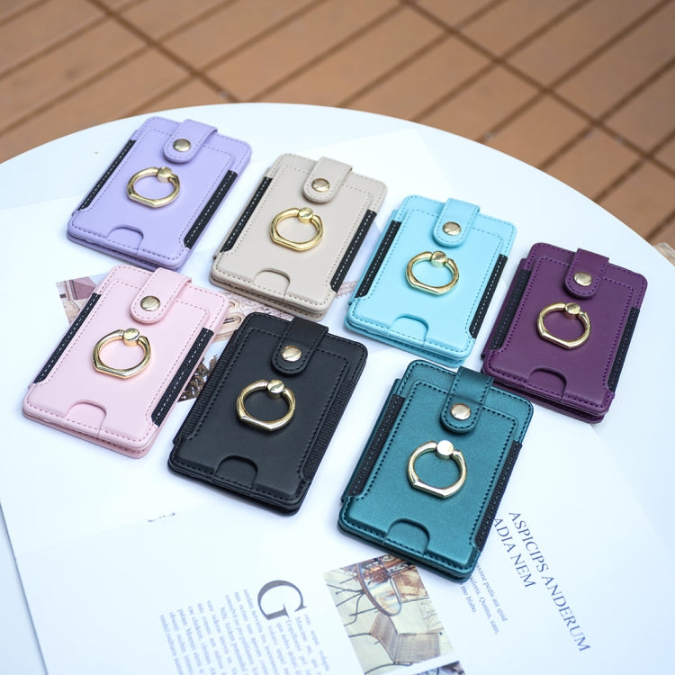 BFK03 Metal Ring Card Bag Mobile Phone Back Sticker