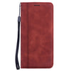 Frosted Business Magnetic Horizontal Flip PU Phone Case