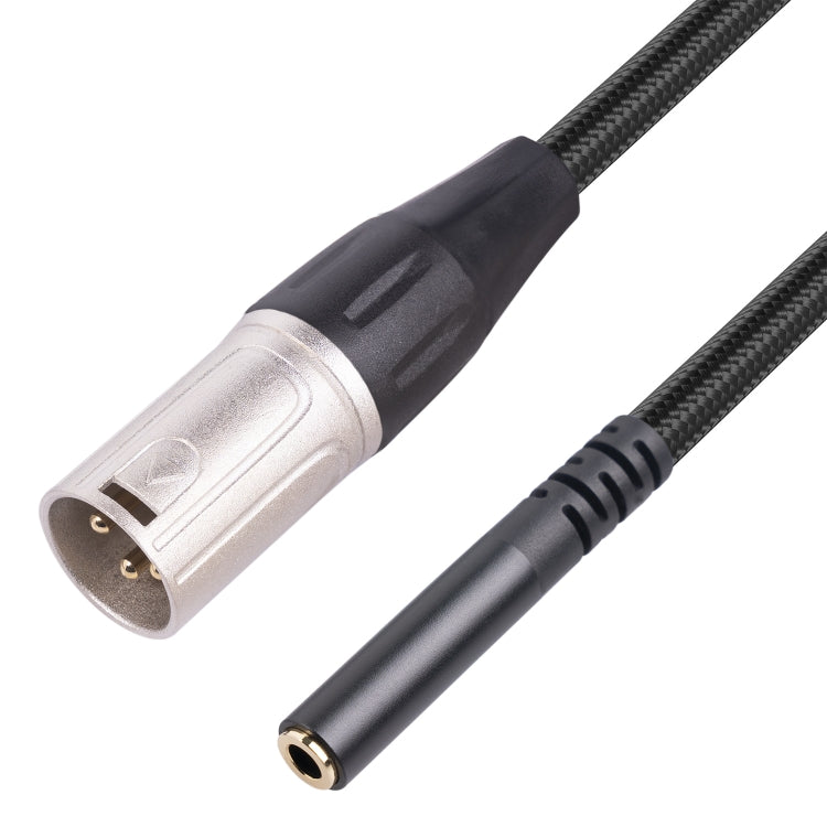 3.5mm Female to XLR 3pin Male Audio Cable, Length: 30cm, 3.5mm F to XLR M