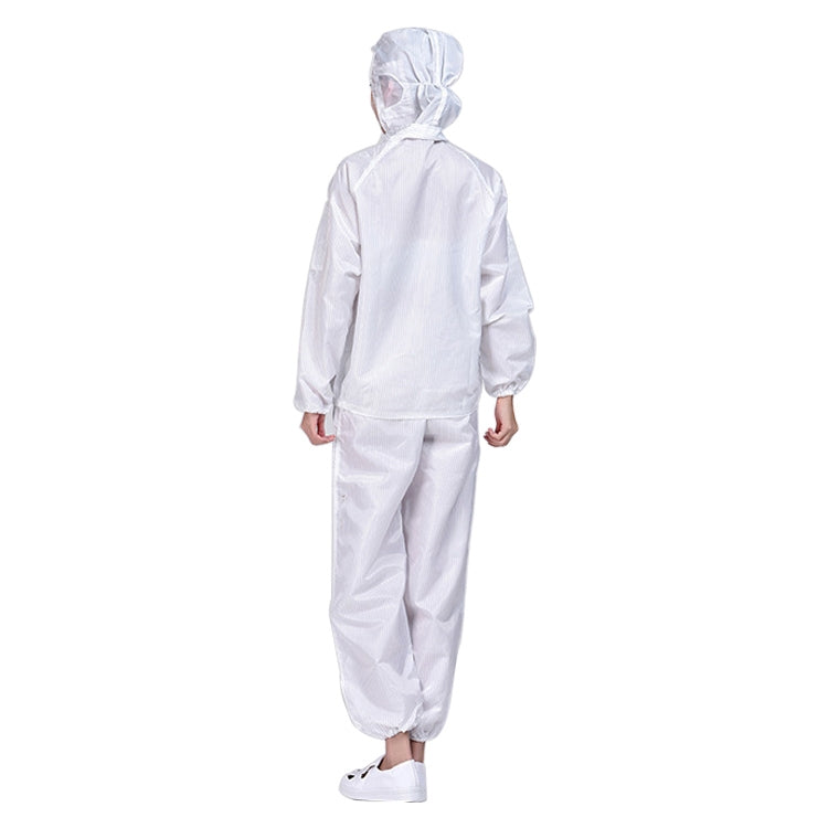 Striped Anti-static Split Hood Dust-proof Work Suit, S, M, L, XL