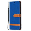 Denim Texture Horizontal Flip Leather Case with Holder & Card Slots & Wallet & Lanyard