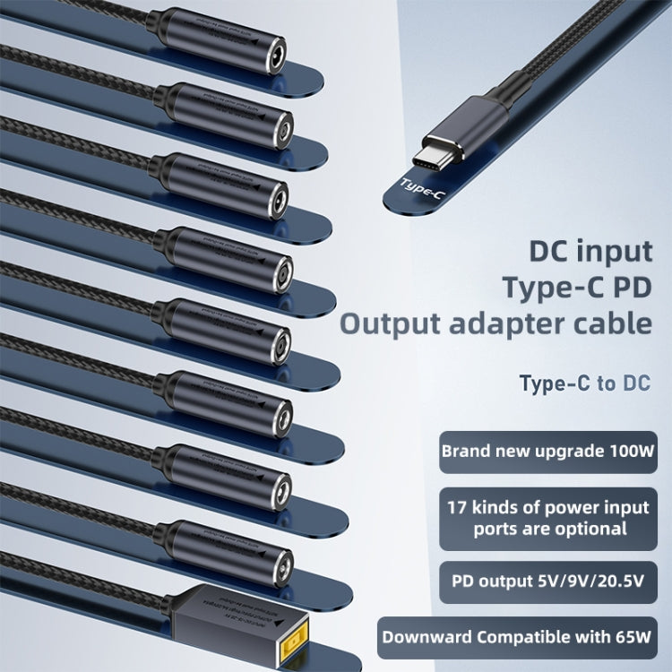 100W Computer Charging Adapter Connector, DC 2.5 x 0.7mm to USB-C / Type-C Male, DC 3 x 1.1mm to USB-C / Type-C Male, DC 4 x 1.7mm to USB-C / Type-C Male, DC 4.5 x 0.6mm to USB-C / Type-C Male, DC 4.8 x 1.7mm to USB-C / Type-C Male���������������������...