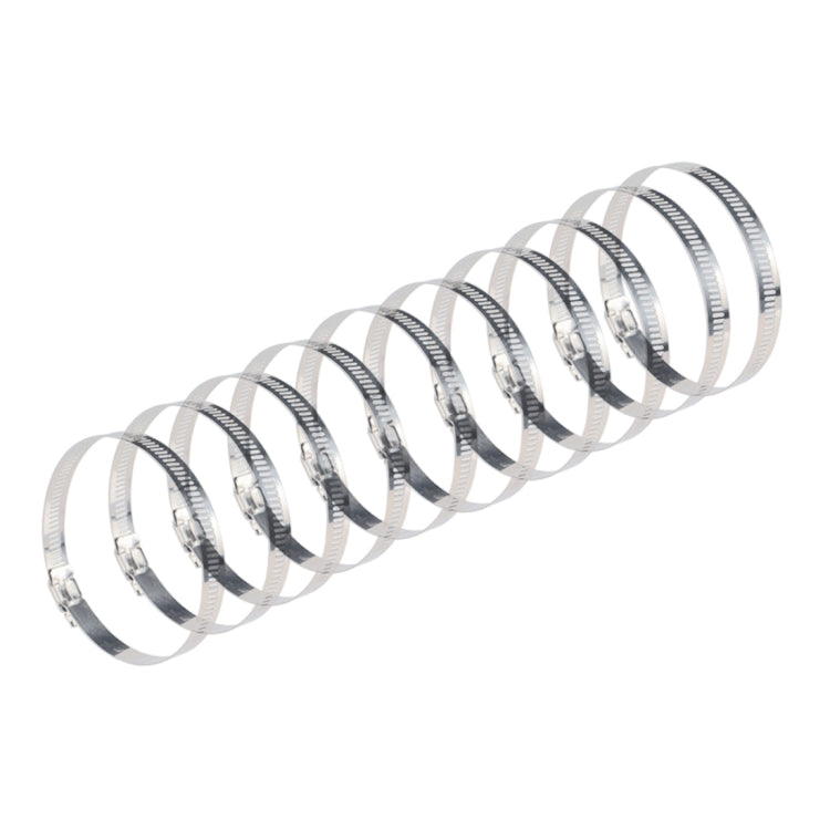 10 PCS Stainless Steel Hose Clamps Pipe Clip Fuel Line Clip