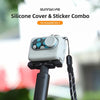 Sunnylife Silicone Case Stickers Skin Wrap Lens Cover with Neck Strap, For Insta360 GO 3