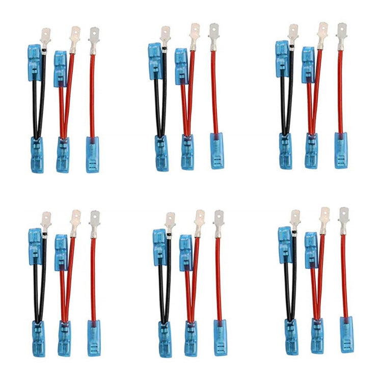 6pcs / Set Car Marine 5 Pin Rocker Switch Jumper Wire kit with Male &