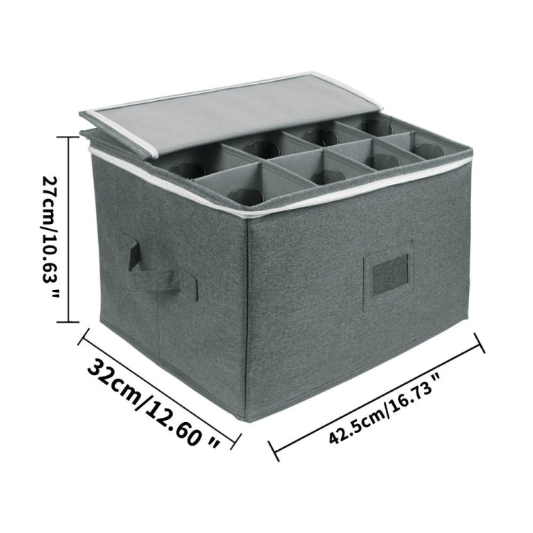Foldable Stemmed Wine Glass Storage Box