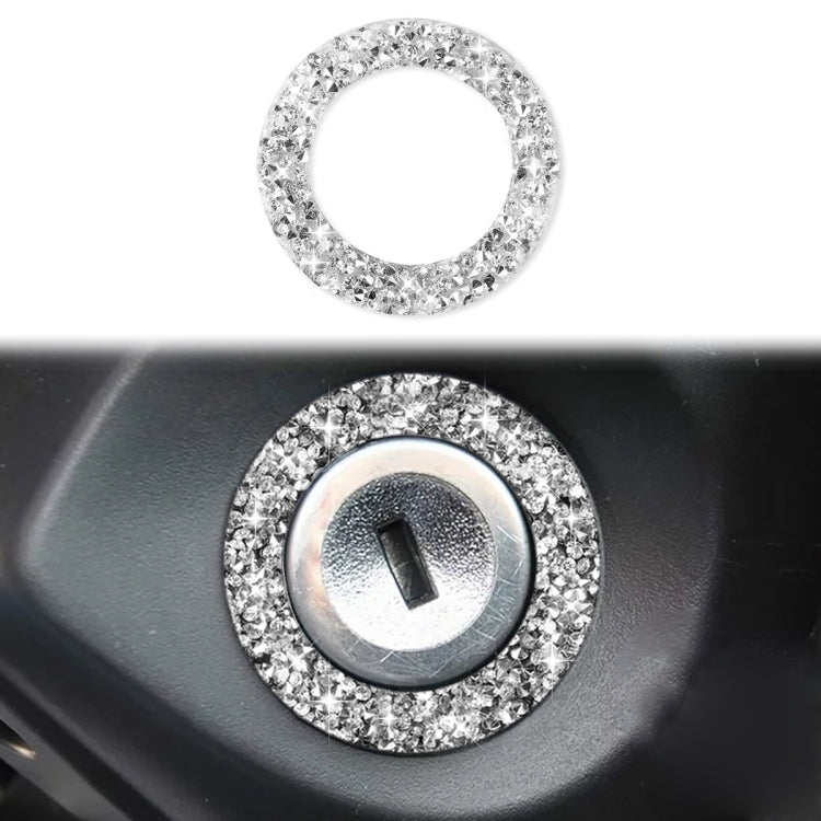Car Ignition Switch Keyhole Diamond Decoration Sticker