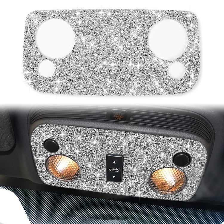 2pcs Car Reading Light Diamond Decoration Sticker