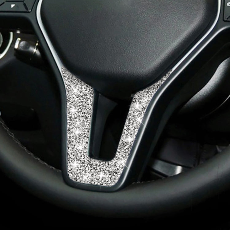 For Mercedes-Benz W204 Car Steering Wheel Diamond Decorative Sticker