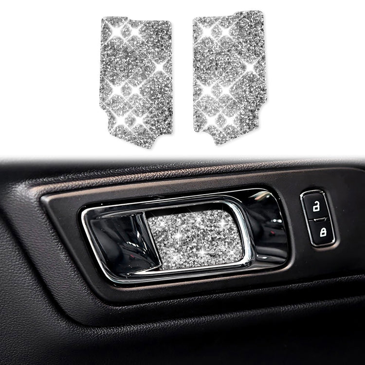 Car Inner Door Bowl Panel Diamond Decoration Sticker