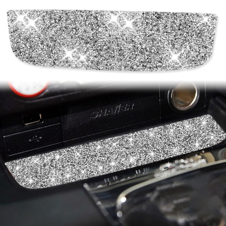 Car Water Cup Holder Upper Diamond Decoration Sticker