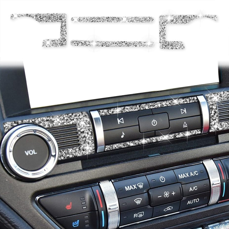 Car Central Control CD Diamond Decoration Sticker