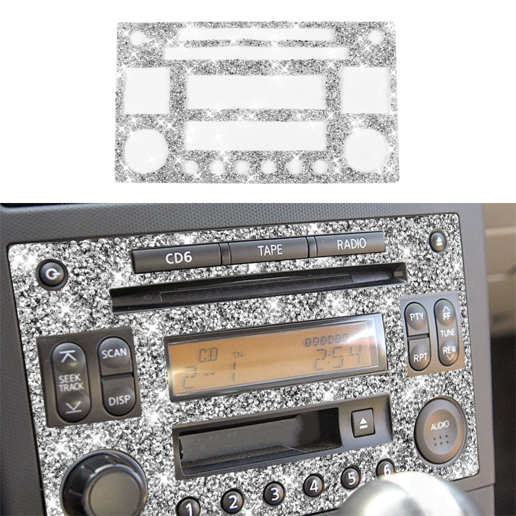 For Nissan 350Z 2003-2009 Car CD Radio Play Panel Diamond Decorative