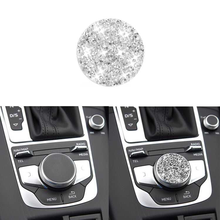 Car Central Control Knob Diamond Decoration Sticker