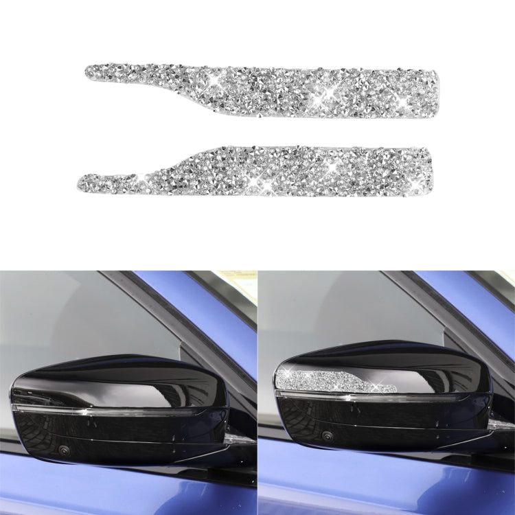 Car Rearview Mirror Anti-collision Strip Diamond Decoration Sticker