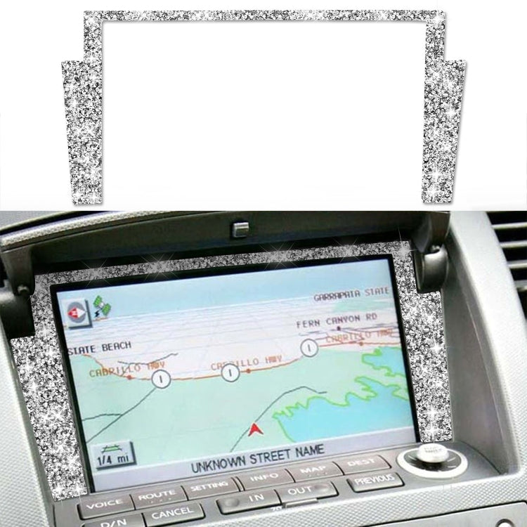 For Nissan 350Z 2003-2009 Car Navigation Frame Diamond Decorative
