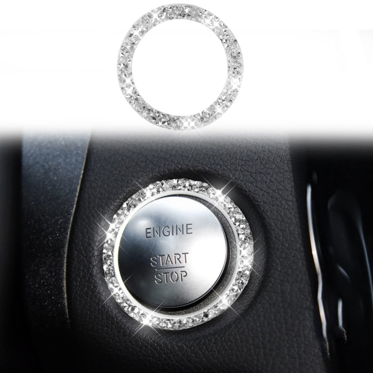 Car One-Click Start Ring Diamond Decoration Sticker